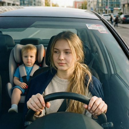 Акция автошколы «Молодым мамам»